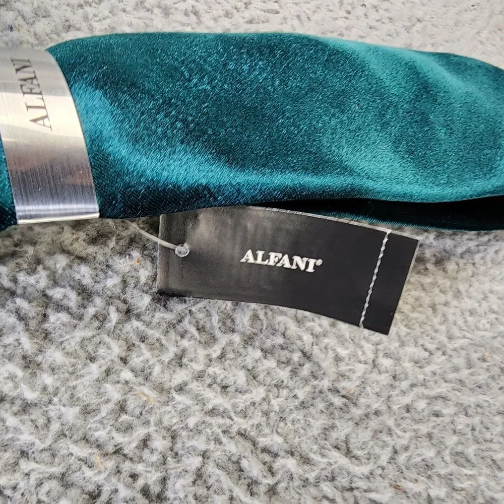 Alfani Cameo Velvet Slim Necktie Men's One Size Hunter~